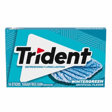 Trident Gum Wintergreen 14 Sticks Sugar Free