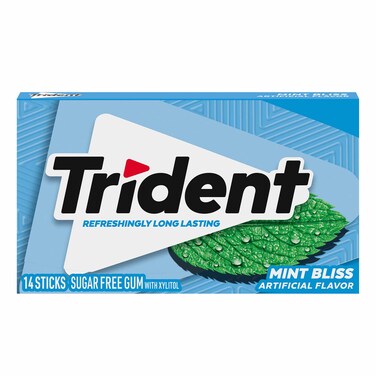 Trident Gum Mint Bliss 14 Sticks Sugar Free