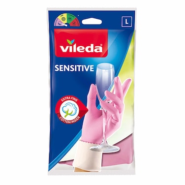 Vileda Gloves Sensitive Large