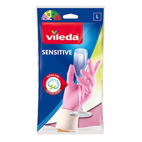 Vileda Gloves Sensitive Large