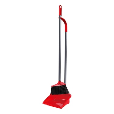 Vileda Long Handle Dustpan With Broom
