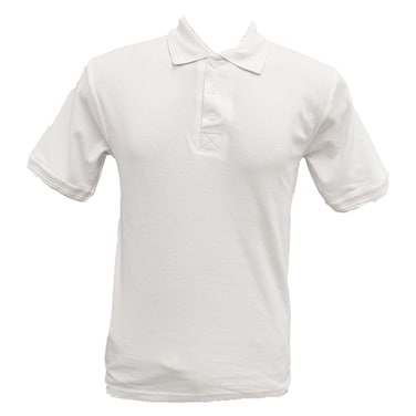 Estilo Mens Polo Tshirt White Large