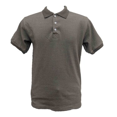 Estilo Mens Polo T-Shirt Khaki Small