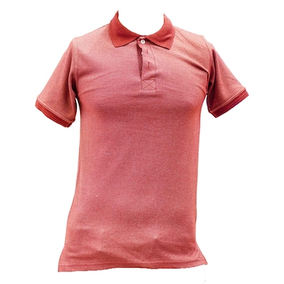 Estilo Mens Polo T-Shirt Maroon Small