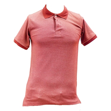 Estilo Mens Polo T-Shirt Maroon Medium