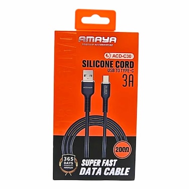 Amaya Cable Acd-C30 2M Type-C Black