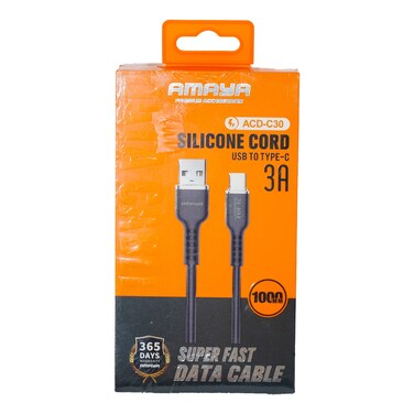 Amaya Type-C Cable ACD-C30-Black 1m
