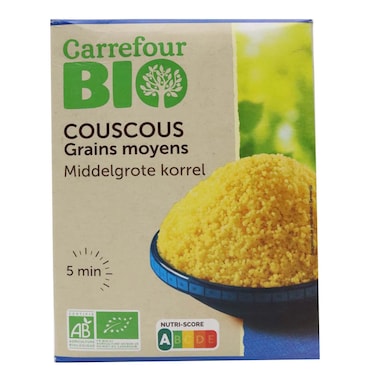 Carrefour Bio White Couscous 500g+