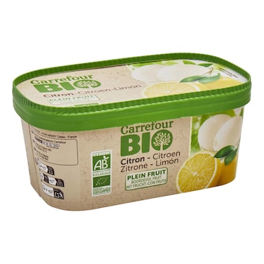 Carrefour Bio Lemon Ice Cream 585G