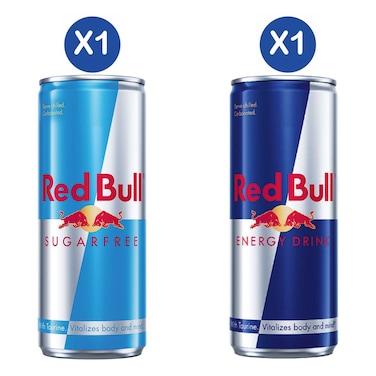 Redbull Energy Drink Sugar Free + Original 250ml