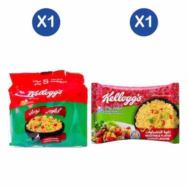 Kelloggs Noodles Vegetable X5 + Vegetable 70G 