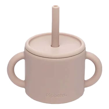 Pippeta Silicone Cup &amp; Straw Ash Rose