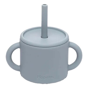 Pippeta Silicone Cup &amp; Straw Sea Salt