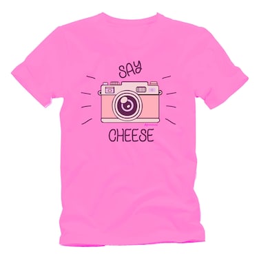 Airborne Girls T-shirt Say Cheese Pink 12Y