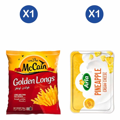 McCain Golden Fries + Pineapple Cream Cheese