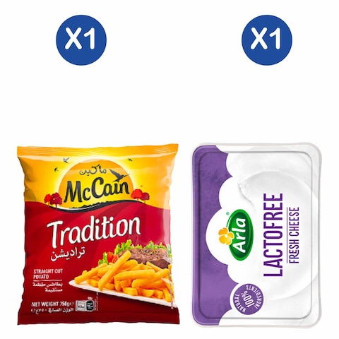 McCain Golden Fries + Lactofree Cheese