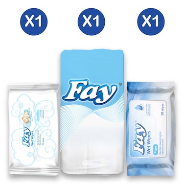 Fay S.Wipes + Pocket.H + Pure Wet Wipes