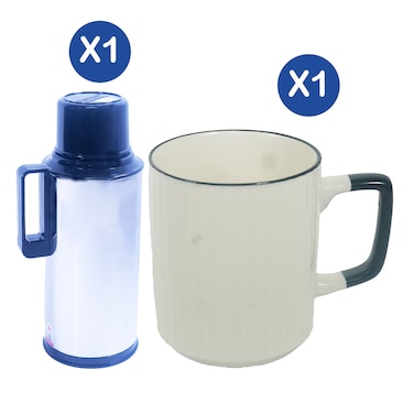 Vacuum Flask 1.8L +Ceramic Mug