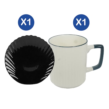 Ceramic Mug +Black Opal Wave