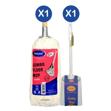 TP Mop And Handle + Brush Set