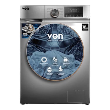 Von Washing Machine Front Load VWM-08FVTS 8kg SLV