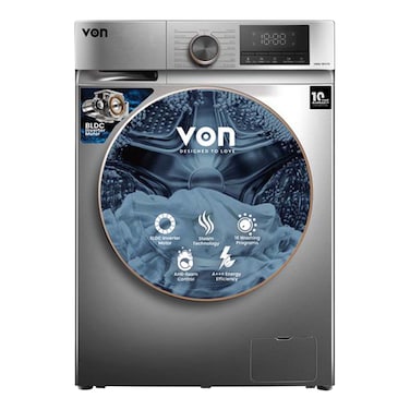Von Washing Machine Front Load VWM-10FVTS 10KG SLV