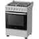 Midea Freestanding Gas Cooker &ndash; 3 Gas + 1 Electric, Silver 60X60 60E3G1H4F-SL