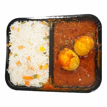 Carrefour Egg Curry, Vegetable And Rice
