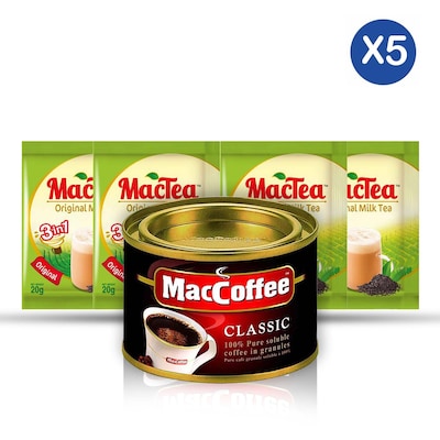 MacCoffee 100g + MacTea Original x4