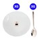 Cello Plain Dessert Plate 6 Pieces  7.5&quot;/19Cm+ 6 Pieces Fns Montavo Rio Dessert Spoon
