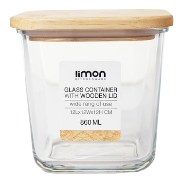 Limon Glass Container With Lid 860ml
