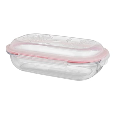 Limon Oval Glass Container 500ml