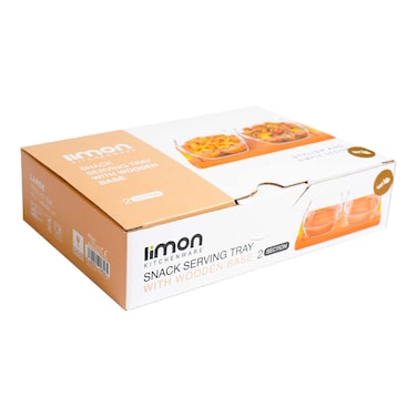 Limon  Large Snack Tray 2 Section