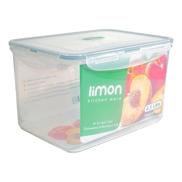 Limon  Rectangle Food Container 4.5 L