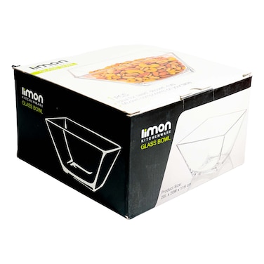 Limon  Square Glass Bowl