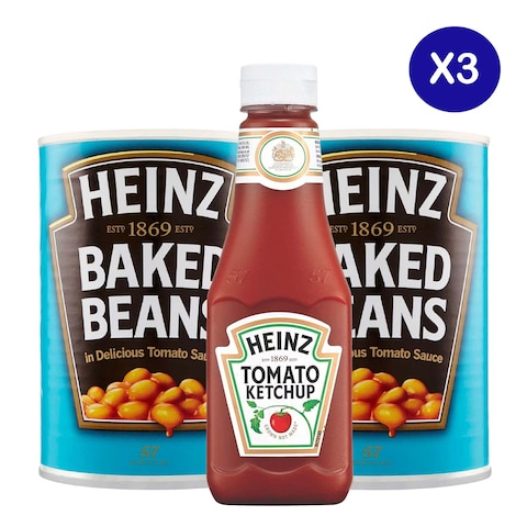 Heinz Baked Beans  X2 + Ketchup Squeezy