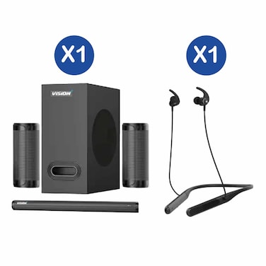 Vision Sound Bar 5.1 + Move Pro Neck Band