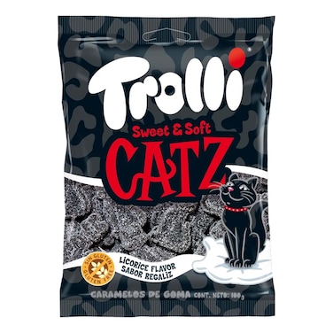 Trolli Sweet &amp; Soft Catz Licorice 100G