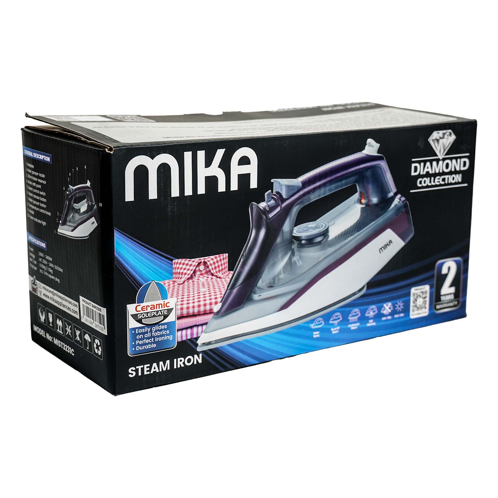 mika　スキンアイロン/SKIN IRON Buy Mika Steam Iron Mist3231C Online | Carrefour Kenya