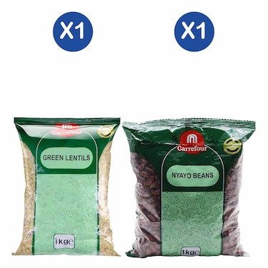 Carrefour Lentils + Nyayo Beans 1Kg