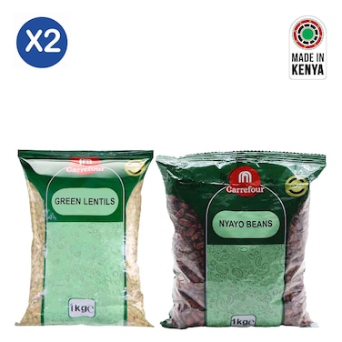 Carrefour Lentils + Nyayo Beans 1kg