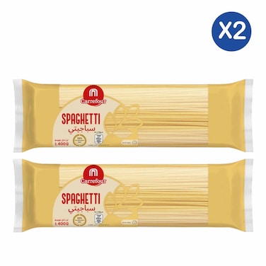 Carrefour Mlogo Pasta Spaghetti 400G X2