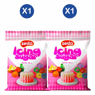 Zesta Icing Sugar Bags 500g x2