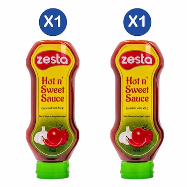 Zesta Hot & sweet Sauce 720G x2