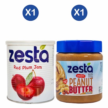 Zesta Red Plum 1kg + Zesta Smooth Peanut Butter 800g