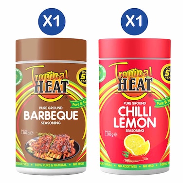 Tropical Heat Barbeque Seasoning + Chilli Lemon Seasoning 100g
