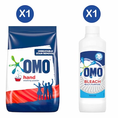 Omo Washing Powder + Bleach Regular 250ml