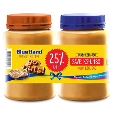 Blue Band Peanut Butter Smooth 400g + Crunchy 400g