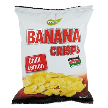Wots Banana Crisps Chilli Lemon 30g