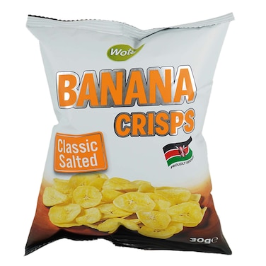 Wots Banana Crisps Classic Salted 30g